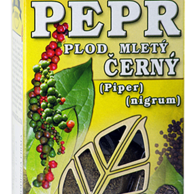 Pepř černý (Pepřovník) plod mletý 100g Piper nigrum fructus plv.