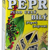 Pepř bílý (Pepřovník) plod celý 100g Piper nigrum fructus tot.