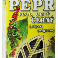 Pepř černý (Pepřovník) plod celý 100g Piper nigrum fructus tot.