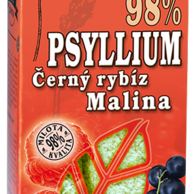 Psyllium malina a černý rybíz 100g 98% čistota Psyllium husk aromatizované